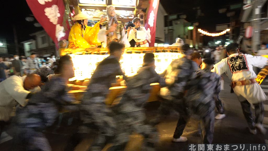 新宿町の山車回転・真壁祇園祭